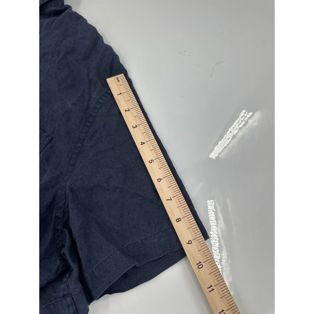 Lacoste Mens Regular Fit Short Sleeve Button Down Shirt Navy Blue US 2XL FR 46 - Picture 5 of 7